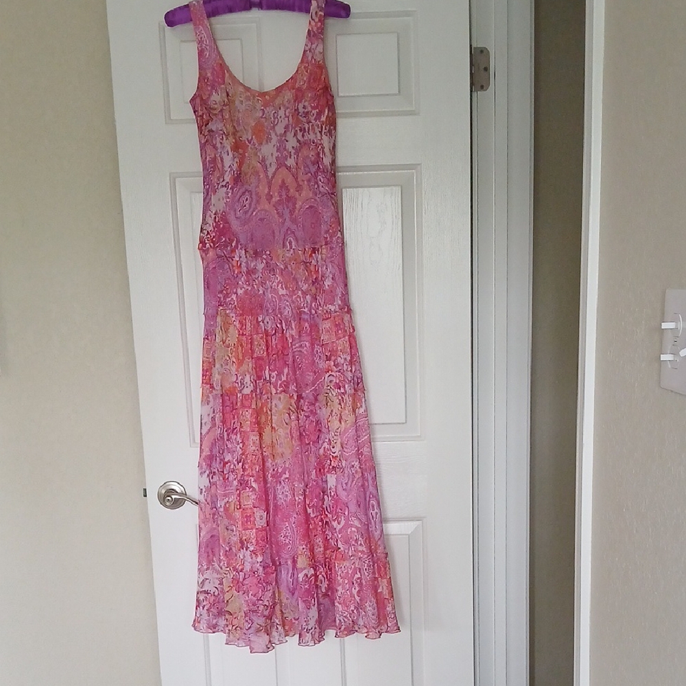 Nine West Shear Sleeveless Maxi Sundress